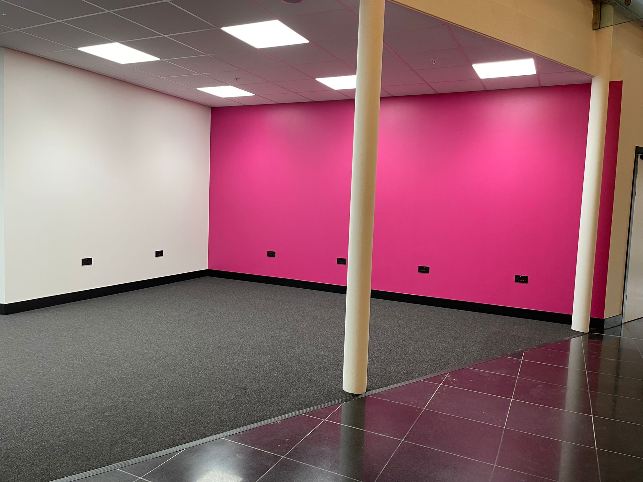 Millennium Point feature colour wall